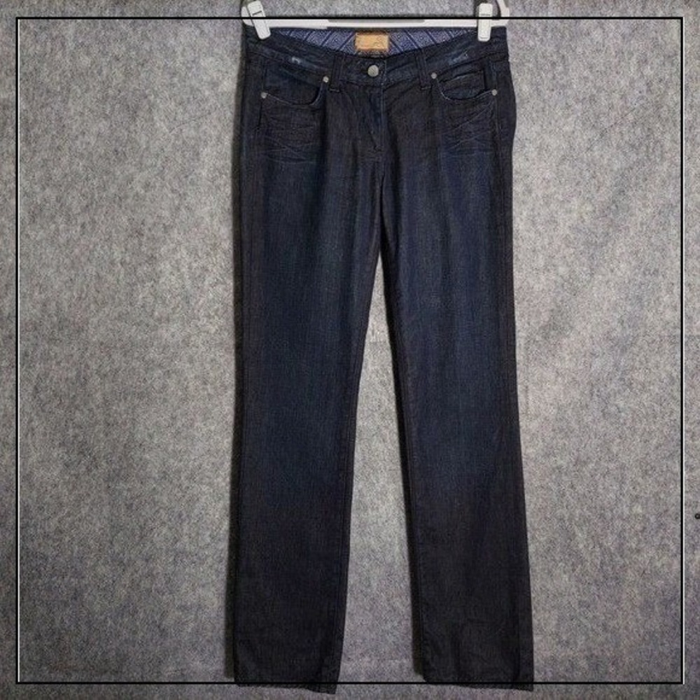 Paige Jeans Women 28x34 Dark Wash Premium Straight Heritage Designer Everyday